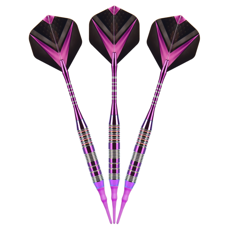 GOODARTS Minkštų dartų adatos komplektas su apsauga – medžiagos: geležis, aliuminio lydinys, PET; 80 komplektų dėžutėje