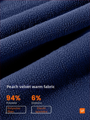 Moteriška rudens-žiemos lauko striukė su stand-up apykakle, storas poliesterio audinys, Peach Fleece pamušalas