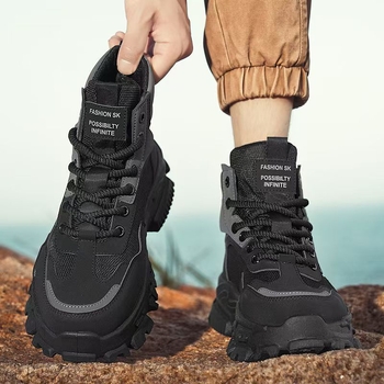 Vyriniai Martin batai - priešslydis, atsparūs dėvėjimui, stora padas, kanvas viršus, rudens žygiams lauke