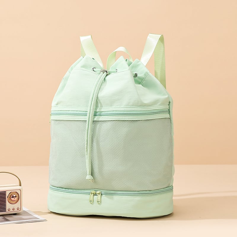 Spordikott kuiva–märja eraldusega, veekindel, ultra kerge, hingav, kumer õlarihm