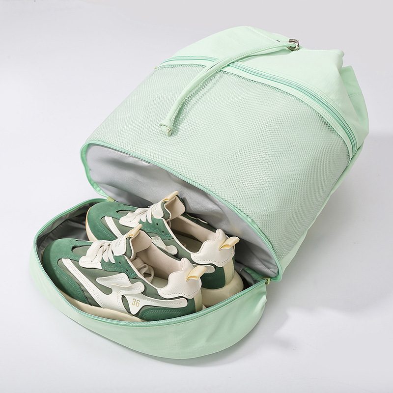 Sportinė kuprinė su sausų ir šlapių daiktų atskyrimu, vandeniui atspari, ultra lengva, kvėpuojanti, išlenktas pečių diržas