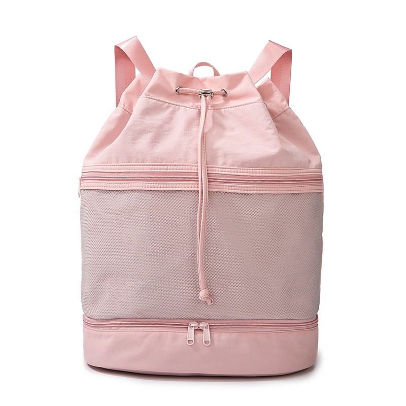 Sportinė kuprinė su sausų ir šlapių daiktų atskyrimu, vandeniui atspari, ultra lengva, kvėpuojanti, išlenktas pečių diržas