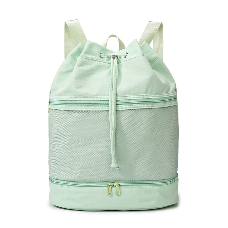 Spordikott kuiva–märja eraldusega, veekindel, ultra kerge, hingav, kumer õlarihm