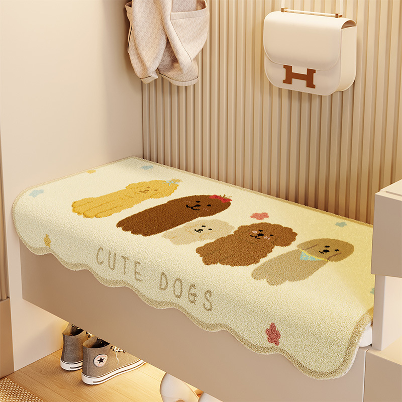 Sėdėjimo pagalvė, akrilinė vilna, poliesterio pluošto užpildas, karikatūrų raštas, individualus apdorojimas