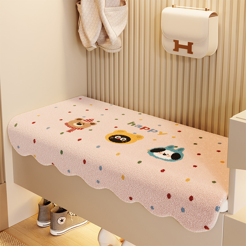 Sėdėjimo pagalvė, akrilinė vilna, poliesterio pluošto užpildas, karikatūrų raštas, individualus apdorojimas