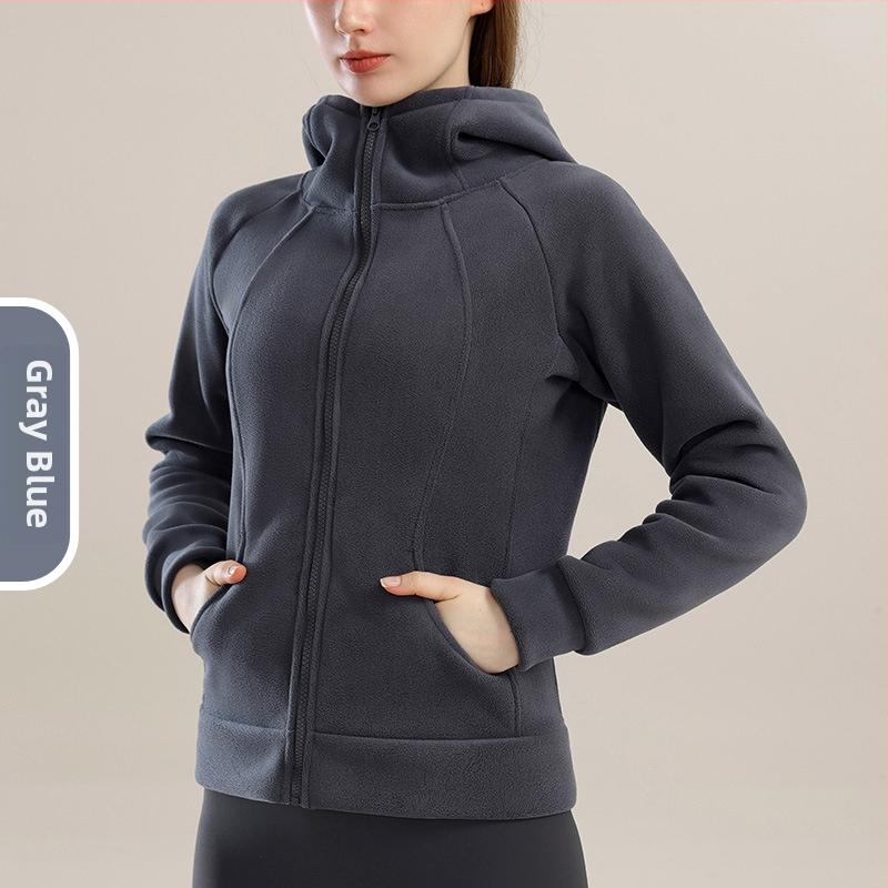 Moteriška stora sportinė striukė su gobtuvu žiemai – poliesterio išorinis audinys, poliesterio pamušalas, ilgos rankovės