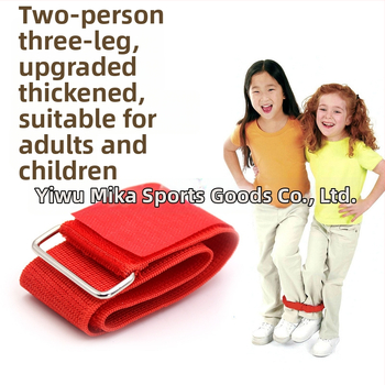 MAICCA Divu personu triju kāju treniņu josta – Oxford audums, gumijas josta, Velcro, pielāgota futbolam