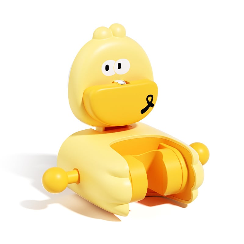 Hongyi Crtani Serija Kupaonica Zidni Držač Za Četkice Za Zube S Usisnom Čašom, Plastika, Polirani Površina, Nosivost 5–10 kg, 1 Razina