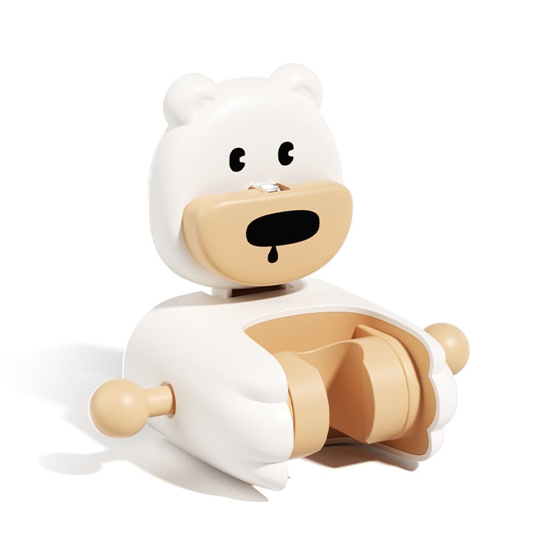 Hongyi Crtani Serija Kupaonica Zidni Držač Za Četkice Za Zube S Usisnom Čašom, Plastika, Polirani Površina, Nosivost 5–10 kg, 1 Razina