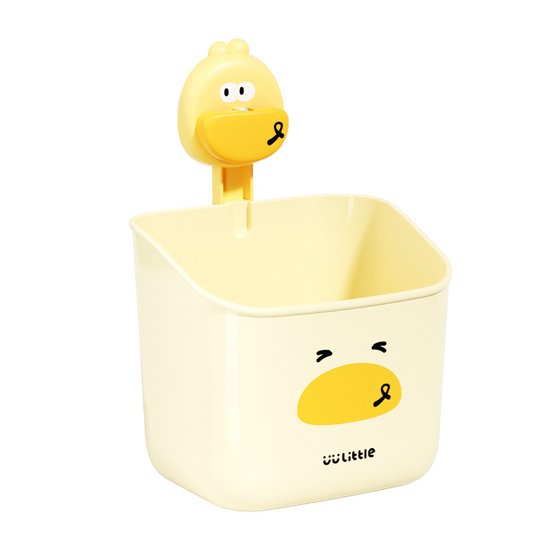 Hongyi Crtani Serija Kupaonica Zidni Držač Za Četkice Za Zube S Usisnom Čašom, Plastika, Polirani Površina, Nosivost 5–10 kg, 1 Razina