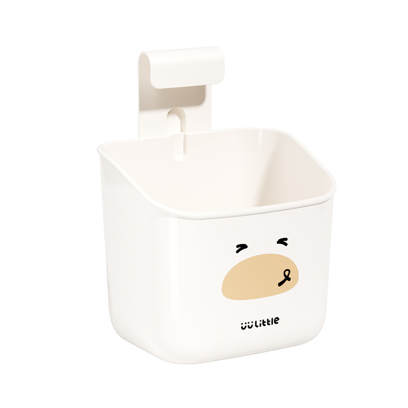 Hongyi Crtani Serija Kupaonica Zidni Držač Za Četkice Za Zube S Usisnom Čašom, Plastika, Polirani Površina, Nosivost 5–10 kg, 1 Razina