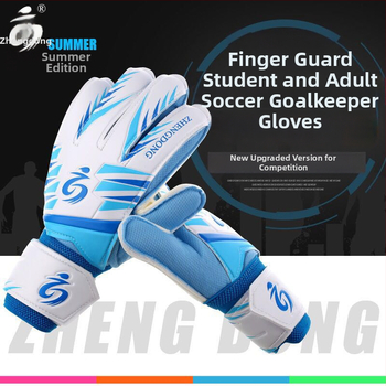 Futbola vārtsarga cimdi, PU materiāls, Zhengdong ZD619 modelis, unisex