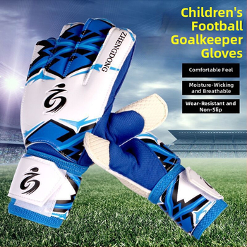 Futbola vārtsarga cimdi ar pirkstu aizsardzību, treniņiem un sacensībām – modelis ZD616, Zhengdong zīmols