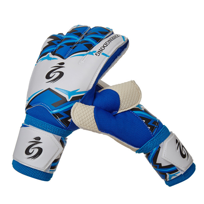 Futbola vārtsarga cimdi ar pirkstu aizsardzību, treniņiem un sacensībām – modelis ZD616, Zhengdong zīmols