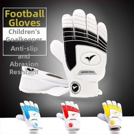 Qionghua Bērnu futbola vārtsarga cimdi — PU materiāls, universāls, pielāgojams
