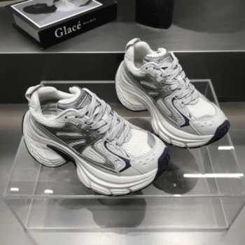 Vastag talpú dad shoes női cipő, microfiber felsőrész, gumi talp, PU talpbetét, fűződés