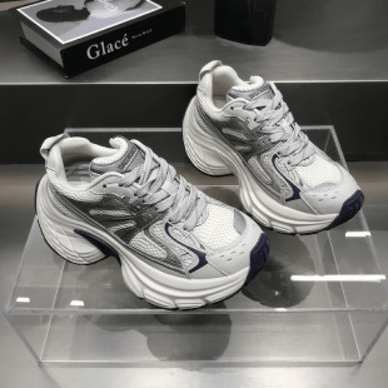 Vastag talpú dad shoes női cipő, microfiber felsőrész, gumi talp, PU talpbetét, fűződés