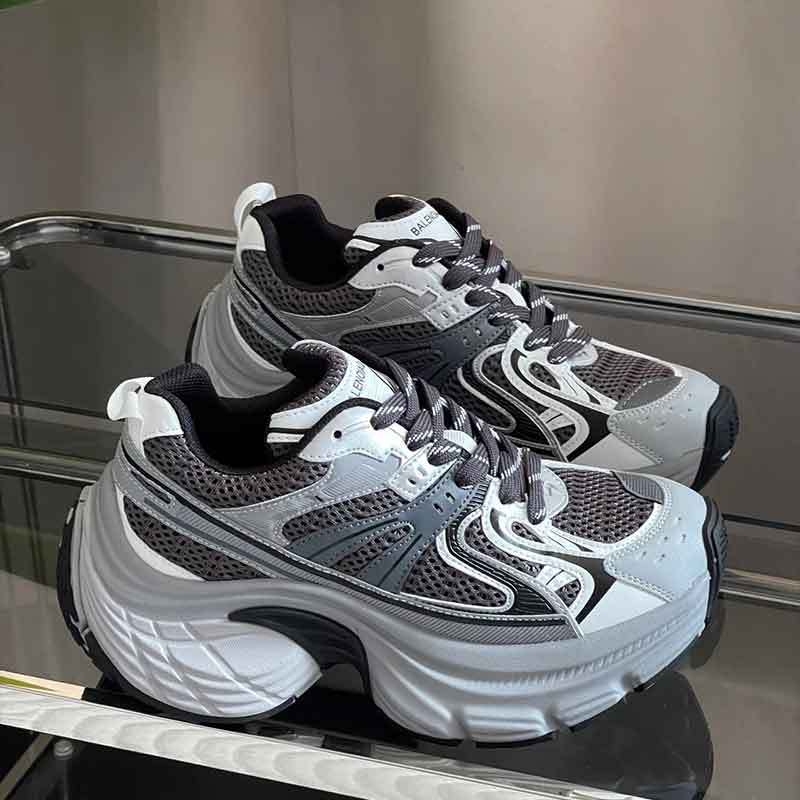 Vastag talpú dad shoes női cipő, microfiber felsőrész, gumi talp, PU talpbetét, fűződés