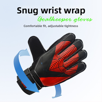 Väravavahi kinnas sõrmekaitsega, paksendatud PU, kulumiskindel, unisex, jalgpalliks
