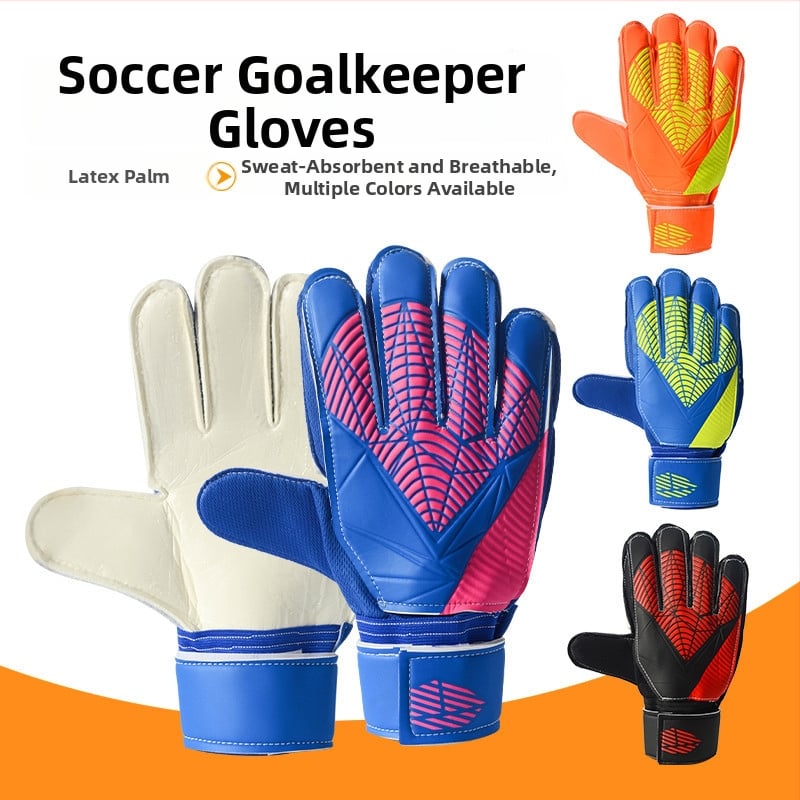 Väravavahi kinnas sõrmekaitsega, paksendatud PU, kulumiskindel, unisex, jalgpalliks