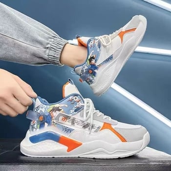 Muške vodootporne lagane tenisice sa srednjom visinom gornjeg dijela, vezicama, gumeni potplat