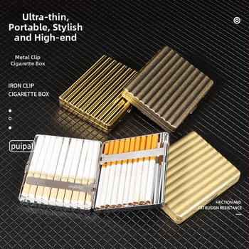 Plastmasas cigarešu kārba 10 cigaretēm, pārnēsājama, ar kartes slota dizainu, pretestība pret saspiešanu, ar logo personalizāciju