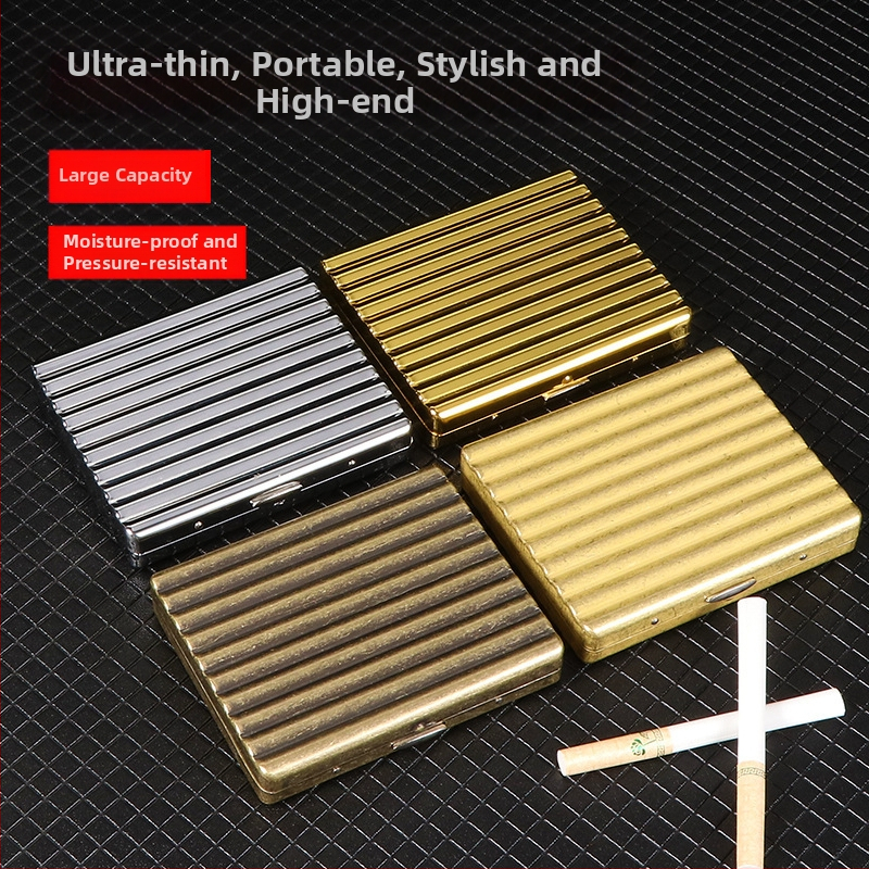 Plastikinė dėžutė cigaretėms, 10 vnt, nešiojama, kortelių skyriaus dizainas, atspari deformacijai, logotipo pritaikymas