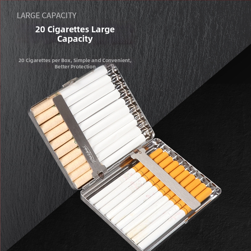 Plastikinė dėžutė cigaretėms, 10 vnt, nešiojama, kortelių skyriaus dizainas, atspari deformacijai, logotipo pritaikymas