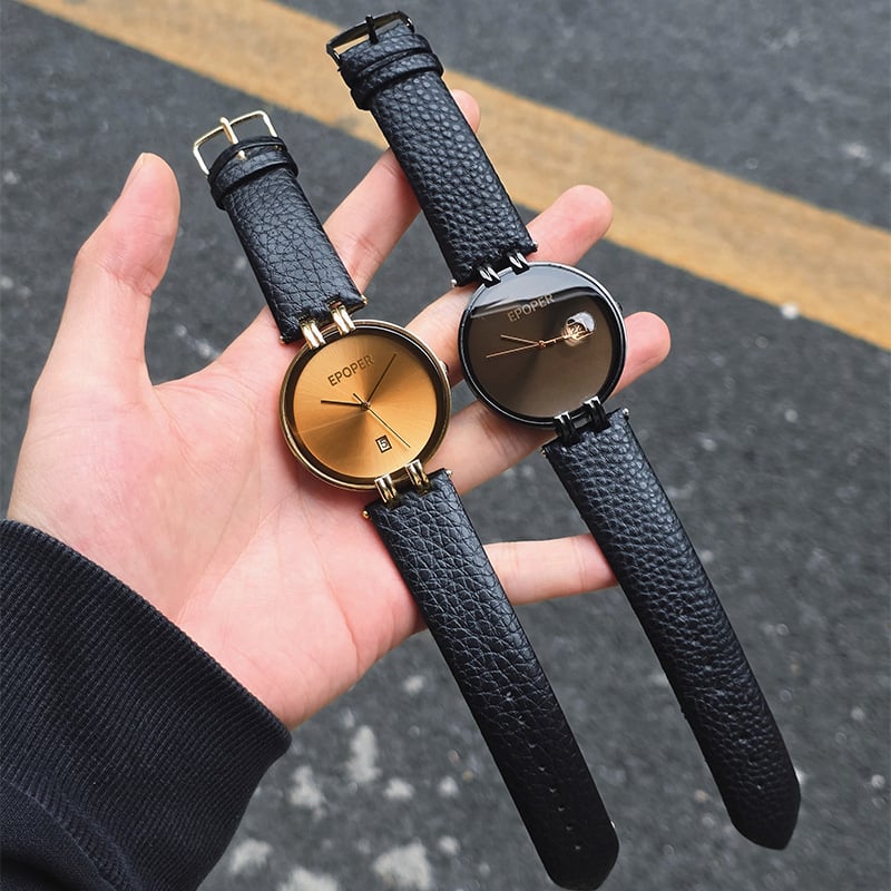 Sat EP0205A s japanskim kvarcnim mehanizmom, analogno-digitalni prikaz, kalendar, kožni remen, vodootpornost 30M