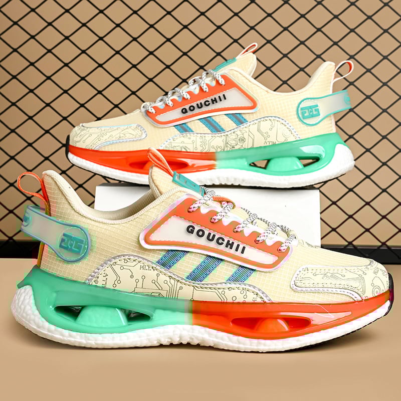 Unisex αναπνεύσιμα mesh παπούτσια running, καθημερινά αθλητικά με κορδόνια, καουτσούκ σόλα