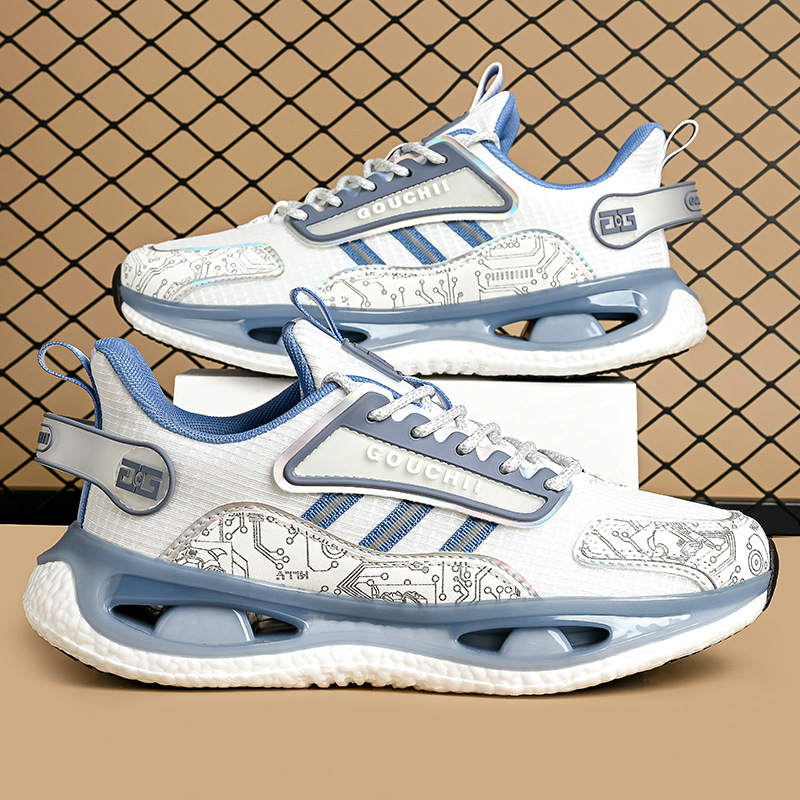 Unisex αναπνεύσιμα mesh παπούτσια running, καθημερινά αθλητικά με κορδόνια, καουτσούκ σόλα