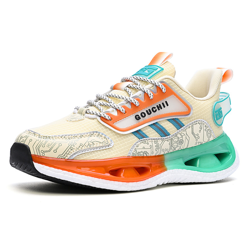 Unisex αναπνεύσιμα mesh παπούτσια running, καθημερινά αθλητικά με κορδόνια, καουτσούκ σόλα