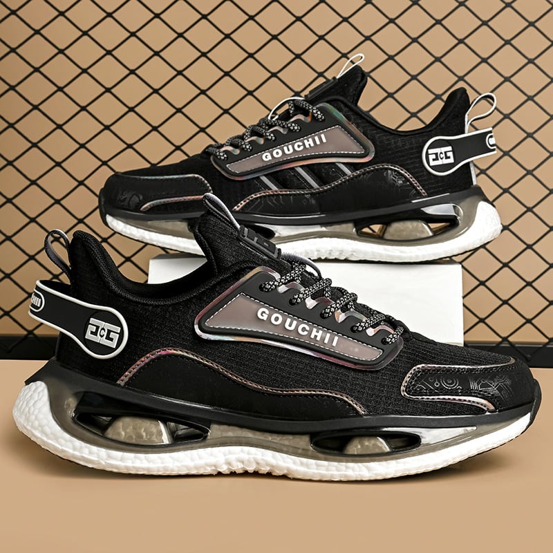 Unisex αναπνεύσιμα mesh παπούτσια running, καθημερινά αθλητικά με κορδόνια, καουτσούκ σόλα