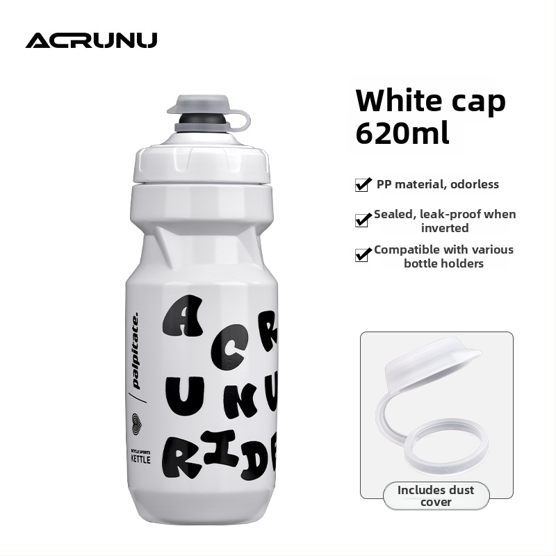 ACRUNU fľaša na vodu pre bicykel so stlačiteľným dizajnom — veľká kapacita, bezpečnostný zámok, hrubšie dno, vhodná pre horské a cestné bicykle.