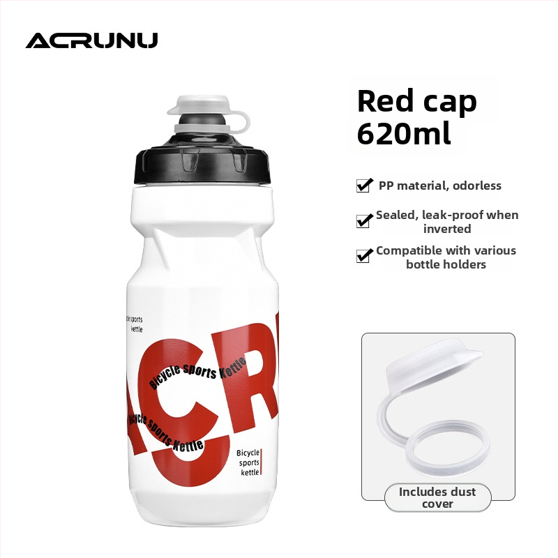 ACRUNU fľaša na vodu pre bicykel so stlačiteľným dizajnom — veľká kapacita, bezpečnostný zámok, hrubšie dno, vhodná pre horské a cestné bicykle.