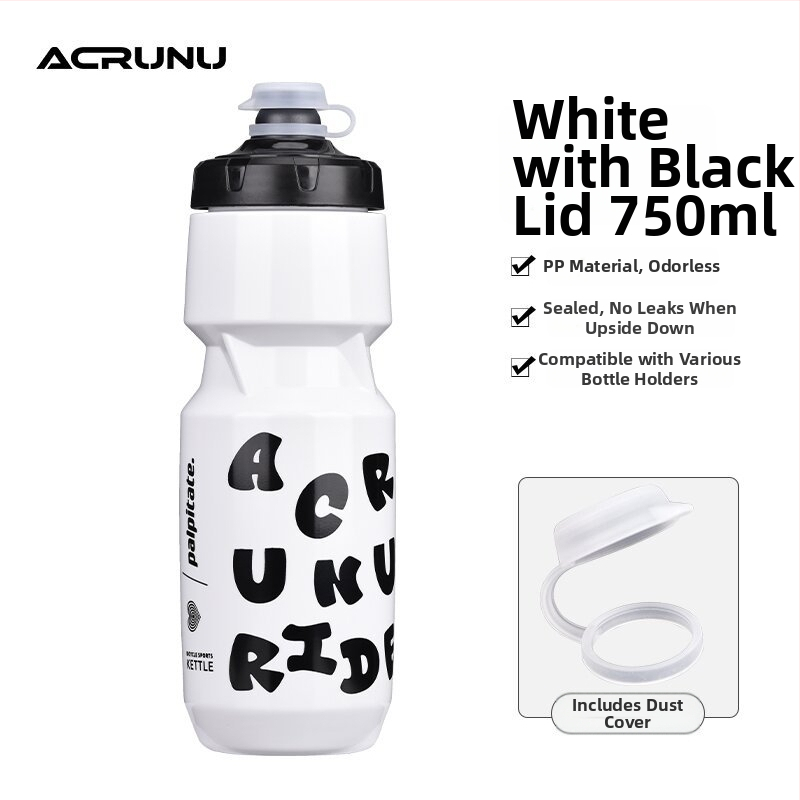 ACRUNU fľaša na vodu pre bicykel so stlačiteľným dizajnom — veľká kapacita, bezpečnostný zámok, hrubšie dno, vhodná pre horské a cestné bicykle.
