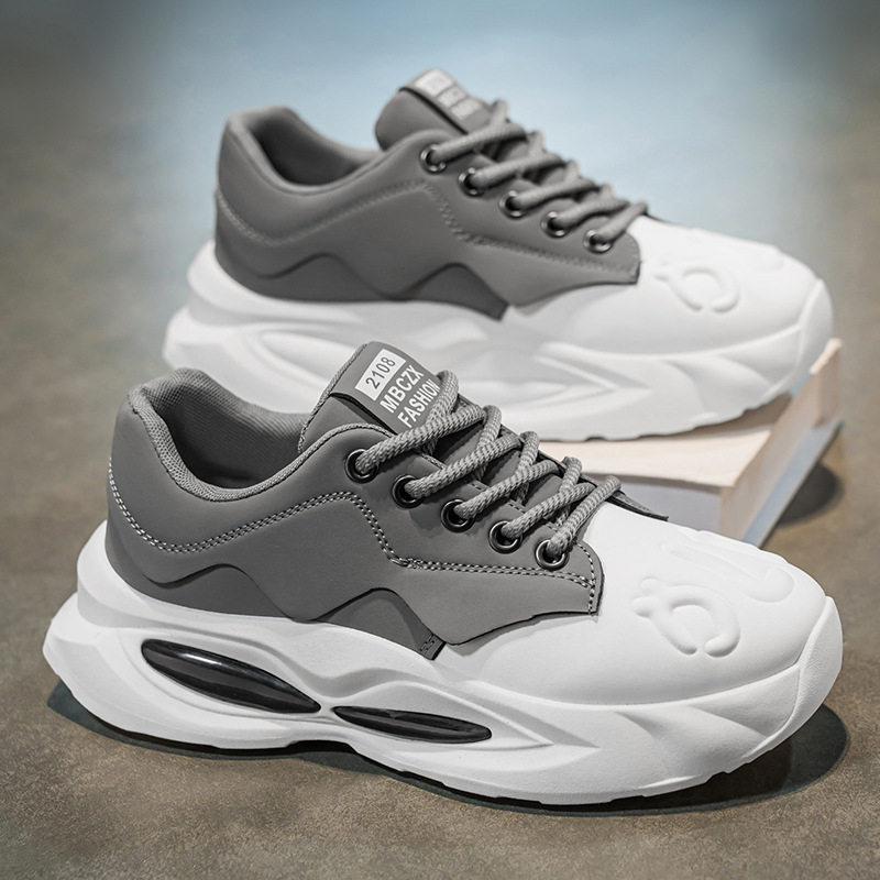 Vyriska Slip-On Bateliai, Dirbtinė oda, Spalvų Blokai, Guma Padas, Žemas kulnas 1–3 cm