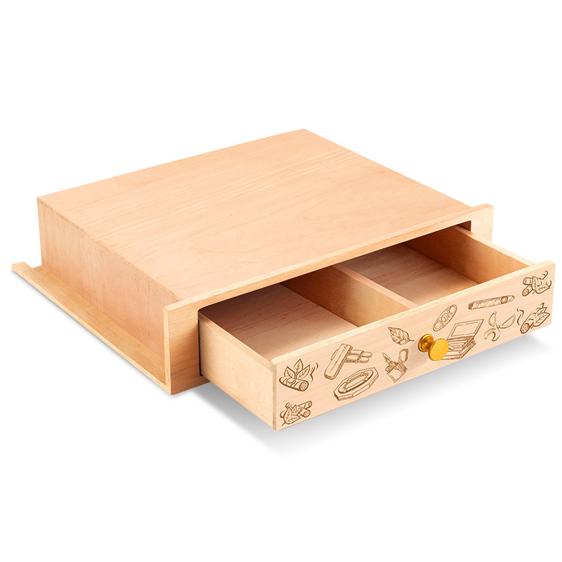 Cigāru skapis atvilktne – cedru koks, putekļu izturīgs, mūsdienīgs minimālisma stils, Cigarloong