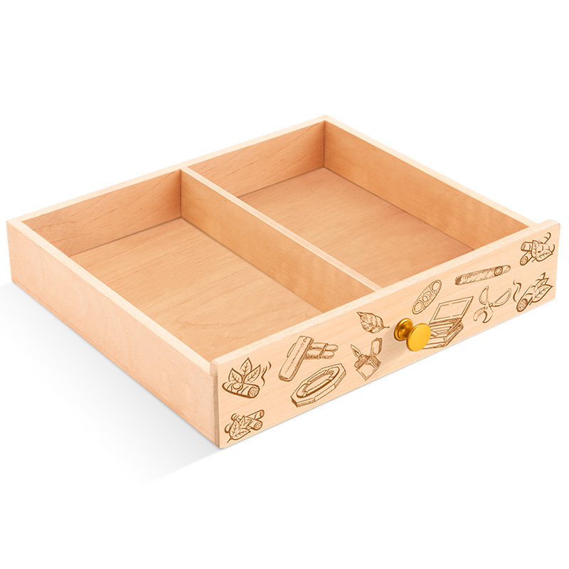 Cigāru skapis atvilktne – cedru koks, putekļu izturīgs, mūsdienīgs minimālisma stils, Cigarloong