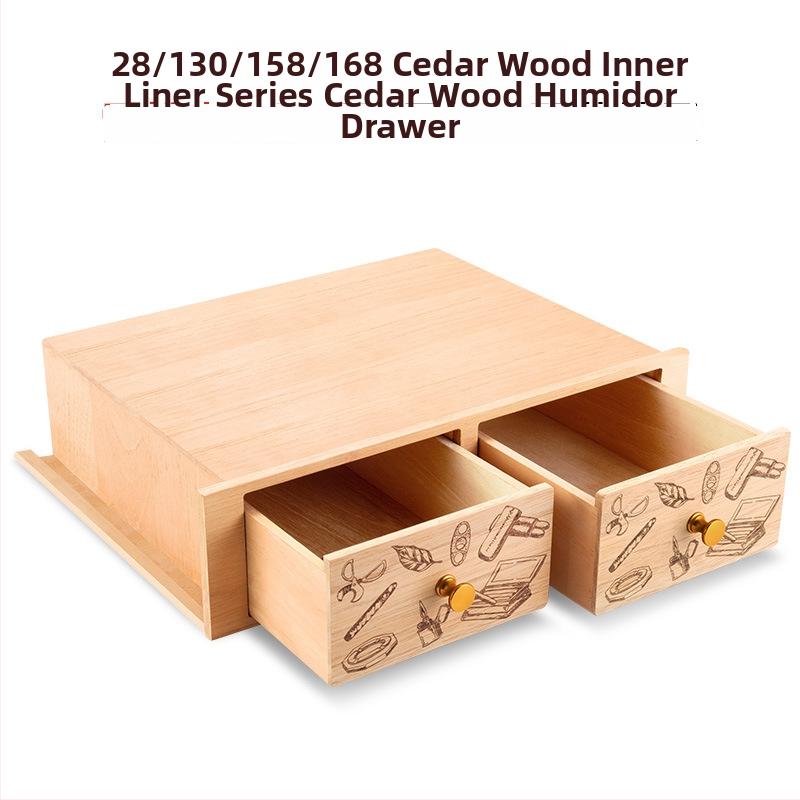 Cigāru skapis atvilktne – cedru koks, putekļu izturīgs, mūsdienīgs minimālisma stils, Cigarloong