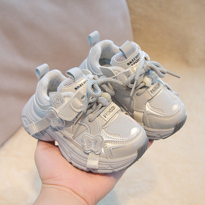 Sportske tenisice za djevojčice, gornji dio od mikrovlakana, EVA đon, zimsku verziju, Velcro zatvarač, za uzrast 1–6 godina