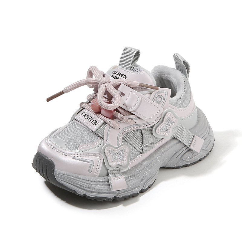Sportske tenisice za djevojčice, gornji dio od mikrovlakana, EVA đon, zimsku verziju, Velcro zatvarač, za uzrast 1–6 godina