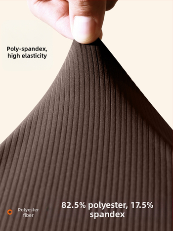 Moteriški dryžuoti sportiniai marškinėliai su trumpomis rankovėmis — drėgmės valdymas, poliesterio + spandekso mišinys (82,5% poliesteris, 17,5% spandeksas), pavasaris 2025