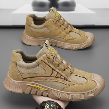 Vyrų apsauginiai darbo batai | prieš slydimą, kvėpuojančios, lengvos, EVA įdėklas, dirbtinės odos viršus