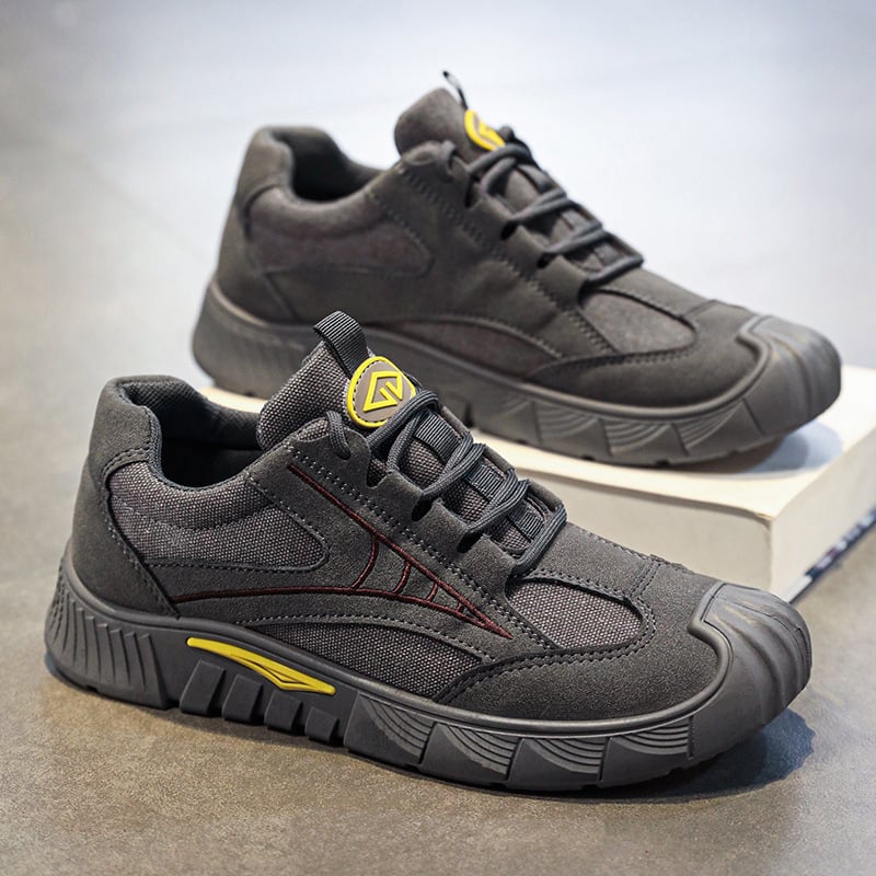 Vyrų apsauginiai darbo batai | prieš slydimą, kvėpuojančios, lengvos, EVA įdėklas, dirbtinės odos viršus