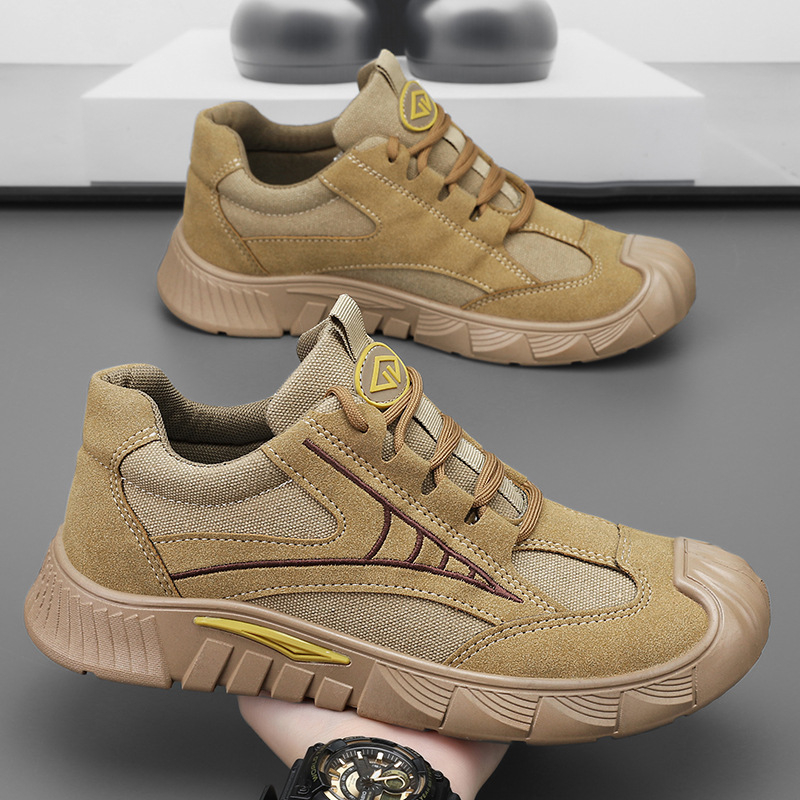 Vyrų apsauginiai darbo batai | prieš slydimą, kvėpuojančios, lengvos, EVA įdėklas, dirbtinės odos viršus