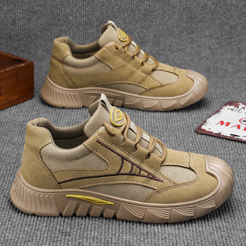 Vyrų apsauginiai darbo batai | prieš slydimą, kvėpuojančios, lengvos, EVA įdėklas, dirbtinės odos viršus