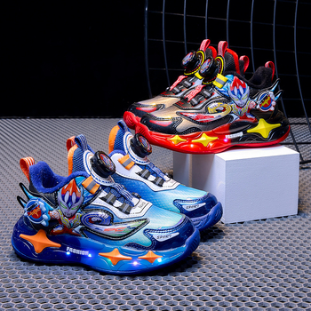 Bērnu ziemas apavi ar karikatūru rakstu, augšdaļa no mikrošķiedras, EVA zole, pogu aizdare, universāls, vecums 7–16 gadi