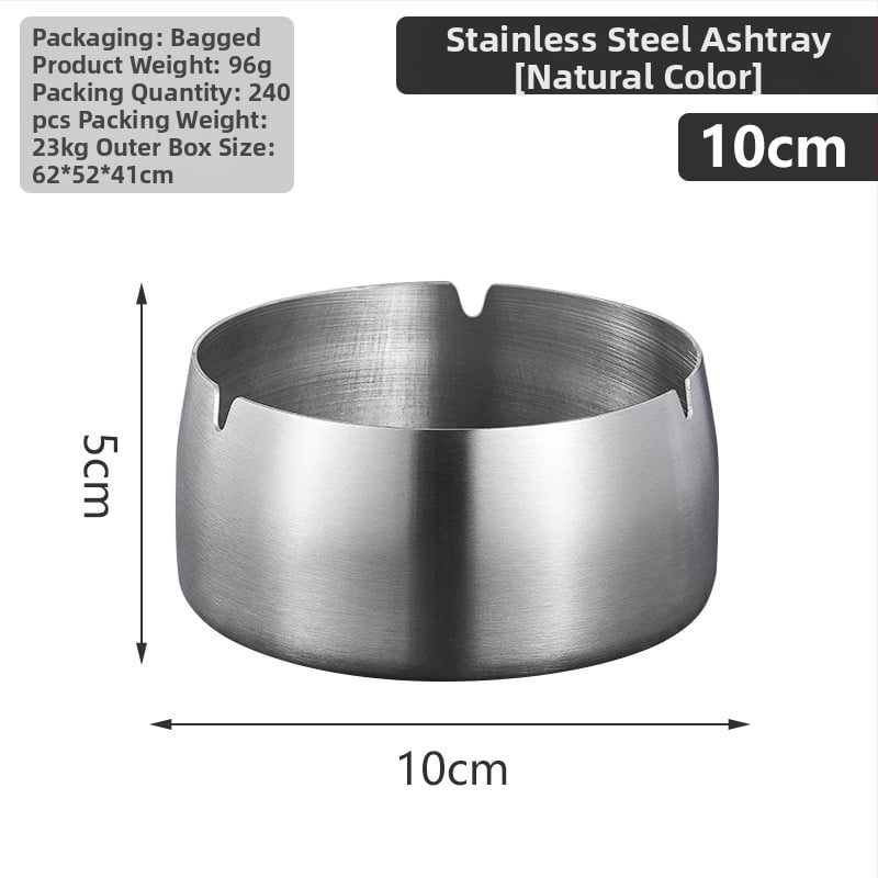 Ανοξείδωτο τασάκι με παχύτερο σχέδιο αντοχής στον άνεμο - εκτύπωση λογότυπου, επαναχρησιμοποιήσιμο, μοντέρνο μινιμαλιστικό στυλ