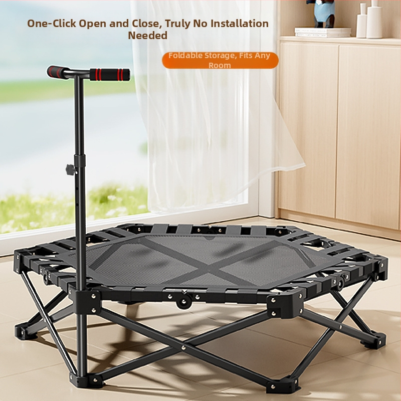 JOY JUMP Huaye-BC01 Saliekams sešstūrains iekšējais batuts bērniem ar regulējamu virsmu; materiāli: dzelzs, PP, neilons, ABS, PVC